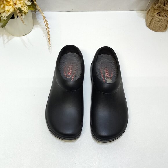 Klogs Springfield Black Slip-On Clogs US 8 Slip-Resistant Sole Orthotic-Friendly - Picture 4 of 10